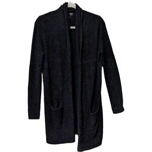 Barefoot Dreams CozyChic Lite Longline weekend Cardi black size Medium
